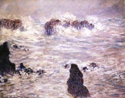 Claude Monet Storm,Coast of Belle-Ile China oil painting art